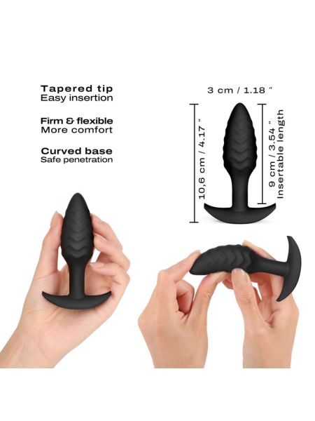 Анальна пробка Dorcel WAVY PLUG, діаметр 3 см, силікон