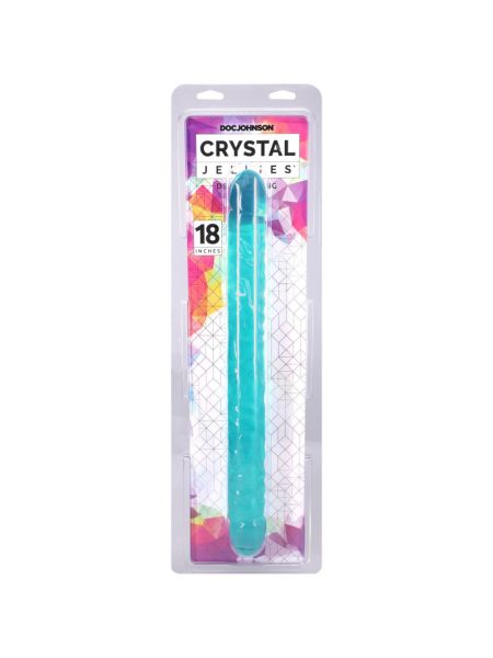 Фалоімітатор двосторонній Doc Johnson Crystal Jellies Double Dong