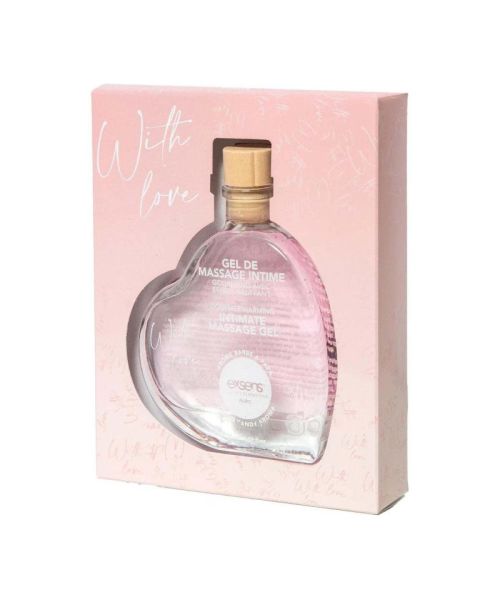 Масажний гель EXSENS With Love Cotton Candy 50 мл, розігрівальний, без цукру, їстівний