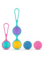 Набір вагінальних кульок PMV20: Vita – Kegel Ball Set, маса 40, 50, 60 г, два тримачі