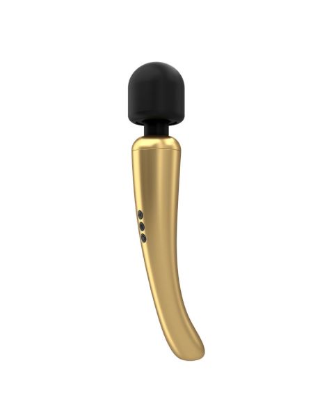 Потужний вібромасажер Dorcel Megawand Gold який перезаряджається, 160 режимів