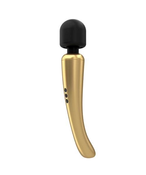 Потужний вібромасажер Dorcel Megawand Gold який перезаряджається, 160 режимів