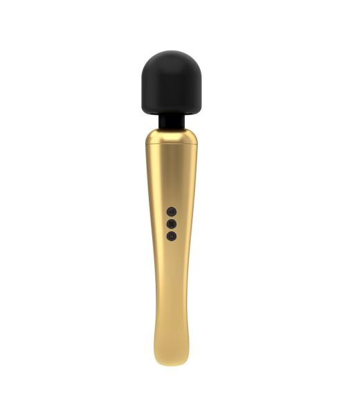 Потужний вібромасажер Dorcel Megawand Gold який перезаряджається, 160 режимів