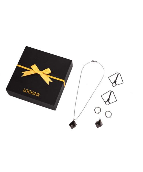 Затискачі для сосків з важкою підвіскою LOCKINK Nipple Clamps with Heavy Pendant, сріблясті