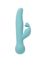 Вібратор-кролик Touch by SWAN - Trio Teal, сенсорне керування, ротація, діаметр 3,8 см