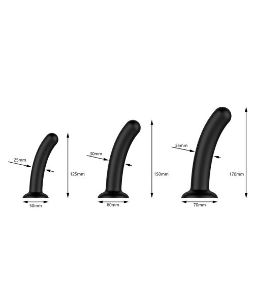 Набір дилдо Nexus Dilating Set (17 см, 15 см, 12,5 см)