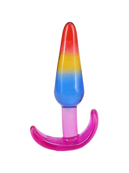 Набір анальних пробок Doc Johnson Crystal Jellies - Anal Trainer Set - Rainbow
