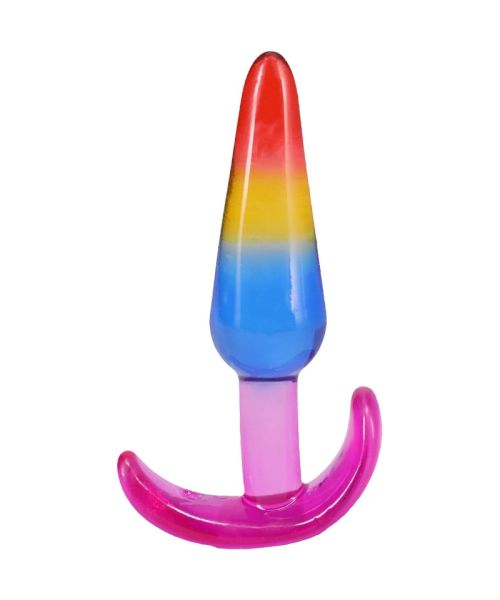 Набір анальних пробок Doc Johnson Crystal Jellies - Anal Trainer Set - Rainbow