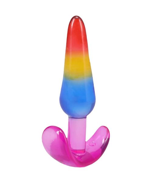 Набір анальних пробок Doc Johnson Crystal Jellies - Anal Trainer Set - Rainbow