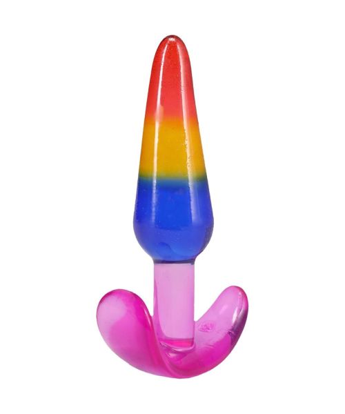 Набір анальних пробок Doc Johnson Crystal Jellies - Anal Trainer Set - Rainbow