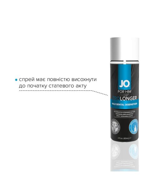 Пролонгувальний спрей JO Prolonger Spray with Benzocaine (60 мл) не містить мінеральних масел