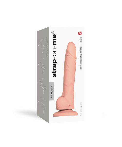 Реалістичний фалоімітатор Strap-On-Me SOFT REALISTIC DILDO Vanilla - Size S