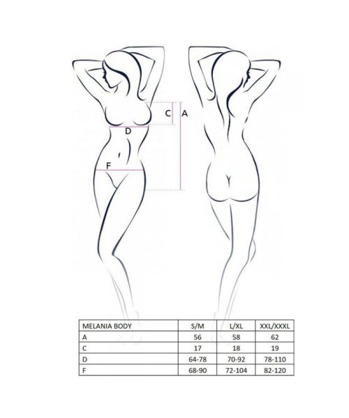Боді Passion MELANIA BODY S/M, black
