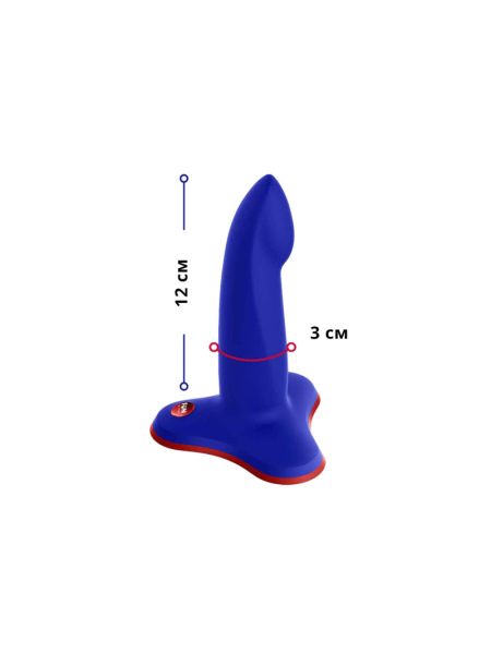 Фалоімітатор Fun Factory LIMBA FLEX S, синій, гнучкий, з ефектом пам’яті, підходить для точки G