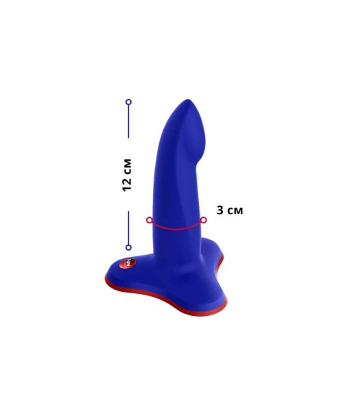 Фалоімітатор Fun Factory LIMBA FLEX S, синій, гнучкий, з ефектом пам’яті, підходить для точки G
