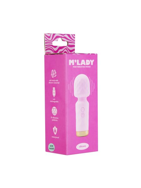 Вібромасажер M’Lady Mini Vibrating Wand Pink