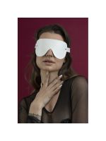 Маска на очі Feral Feelings - Blindfold Mask, натуральна шкіра, біла
