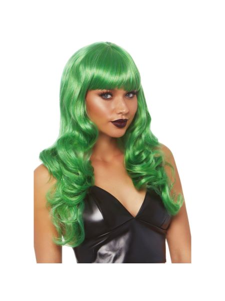 Хвиляста перука Leg Avenue Misfit Long Wavy Wig Green, довга, реалістичний вигляд, 61 см