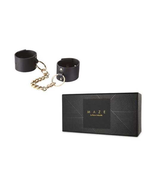 Наручники Bijoux Indiscrets MAZE — Wide Cuffs Black