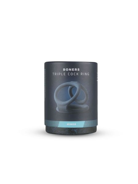 Потрійне ерекційне кільце Boners Triple Ring, діаметр 2,6; 3,3 та 3,8 см