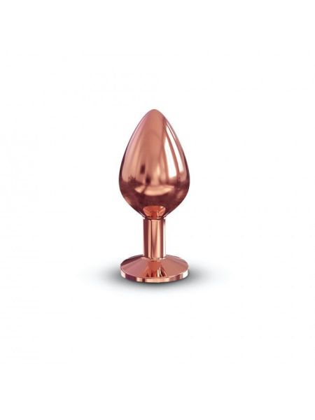 Металева анальна пробка із прикрасою у вигляді кристалу Dorcel - Diamond Plug M