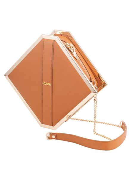 Сумка для секс-іграшок LOCKINK Mysterious Square Kink Bag, коричнева, набір для бондажу в комплекті