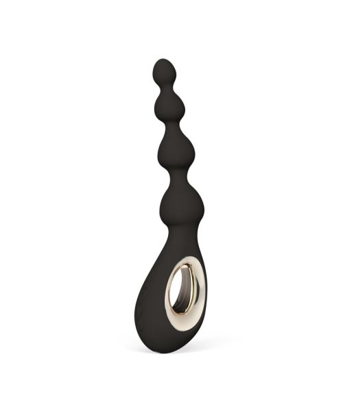 Анальне намисто з вібрацією LELO Soraya Beads Black, різний діаметр намистин, 8 режимів