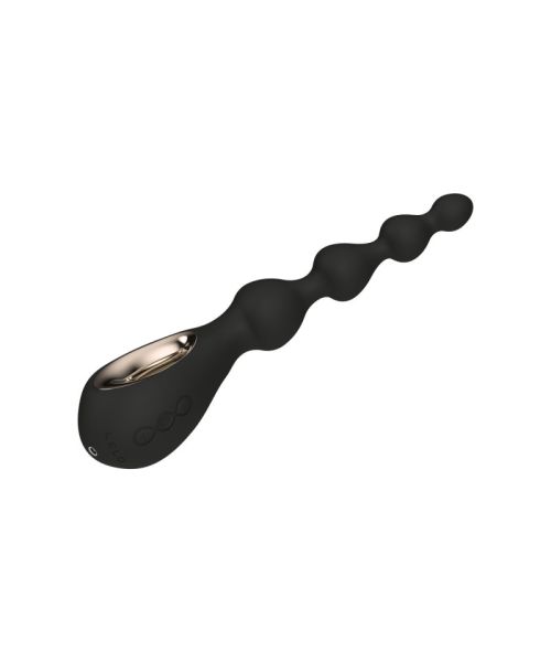 Анальне намисто з вібрацією LELO Soraya Beads Black, різний діаметр намистин, 8 режимів