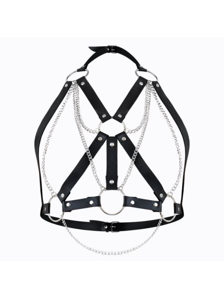Портупея жіноча Art of Sex - Aiden Leather harness, Чорна L-2XL