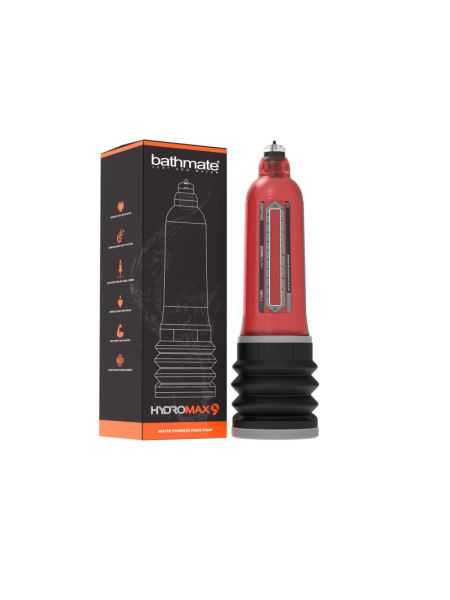 Гідропомпа Bathmate Hydromax 9 Red, для члена довжиною від 18 до 23 см, діаметр до 5,5 см