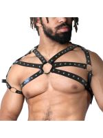 Чоловіча портупея Art of Sex - Ares, натуральна шкіра, колір Чорний, розмір XS-M