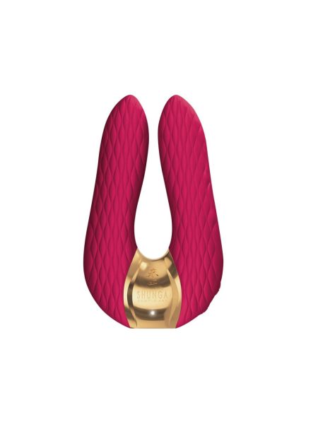 Вібратор для клітора Shunga Aiko Raspberry, гнучкі кінчики