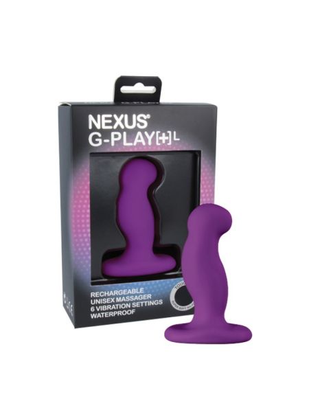 Вібромасажер простати Nexus G-Play Plus L Purple, макс діаметр 3,5 см, перезаряджається