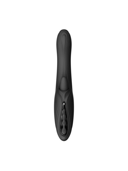 Смарт-вібратор Zalo Ares Obsidian Black, підігрів, 3 мотори, язичок для клітора, стимуляція точки G