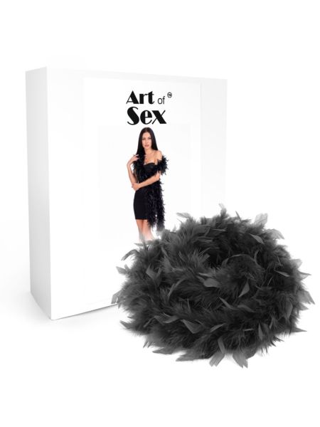Боа з пір’я Art of Sex, довжина 2 метри, колір чорний