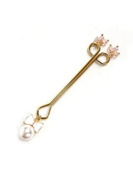 Затискач для клітора Art of Sex - Clit Clamp Bow Pearl