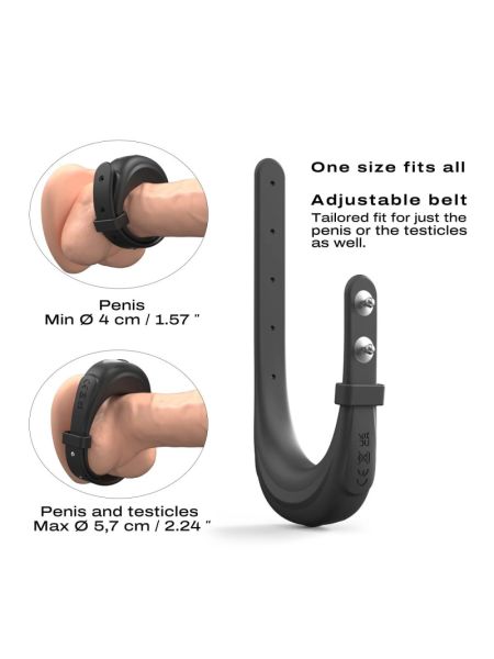 Ерекційне віброкільце Dorcel Fit Vibe Ring, регульований діаметр 4–5,7 см, 10 режимів