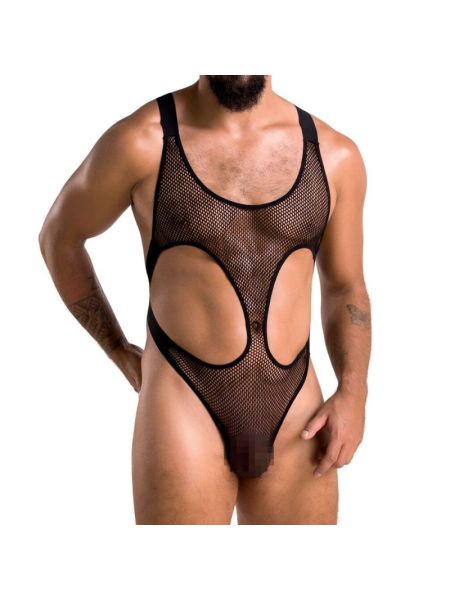 Чоловіче сітчасте боді Passion 040 LEON XXL/XXXL Black, сітка, резинки