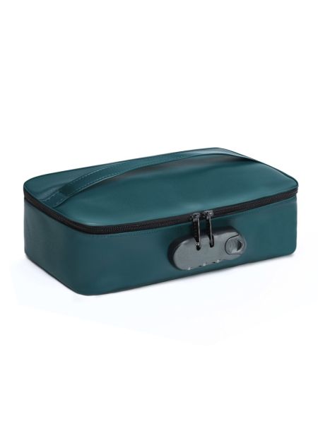 Кейс для іграшок Dorcel DISCREET BOX LUXURY GREEN, кодовий замок, 27×16×7,62 см