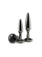 Набір анальних пробок NS Novelties Rear Assets - Tapered Trainer Kit - Gunmetal - Black