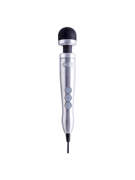 Вібромасажер DOXY Die Cast 3 Silver (Satin), дуже потужний, живлення 220В, металевий корпус