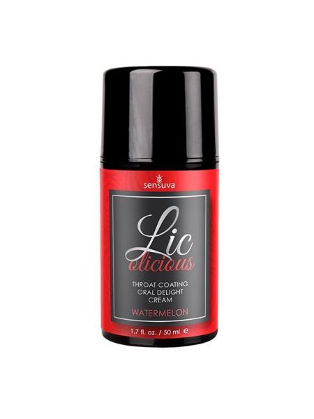 Гель для мінету Sensuva Lic-o-licious Watermelon (50 мл), оліїстий, без цукру Гель для мінету Sensuva Lic-o-licious Watermelon (50 мл), оліїстий, без цукру