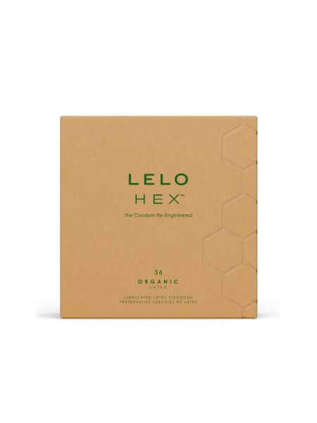 Презервативи LELO HEX Condoms Organic 36 Pack, тонкі та суперміцні