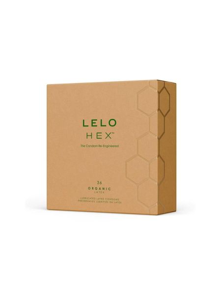 Презервативи LELO HEX Condoms Organic 36 Pack, тонкі та суперміцні
