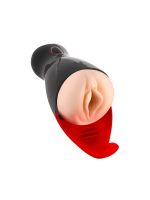 Преміум-вібромастурбатор Real Body - Real Sucking Pussy 2, всмоктування, звук, стимуляція промежини