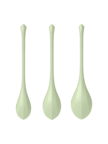 Набір йоні-намистин Satisfyer Yoni Power 2 Light Green, діаметр 2-2,5-3 см, маса 22-44-73 г
