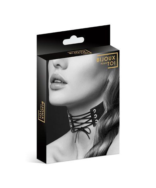 Чокер зі шнурівкою Bijoux Pour Toi - LACET, екошкіра