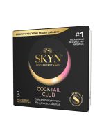 Презервативи SKYN Cocktail Club 3 шт, смаки Pina Colada, Cherry Sunrise та Passion Daiquiri