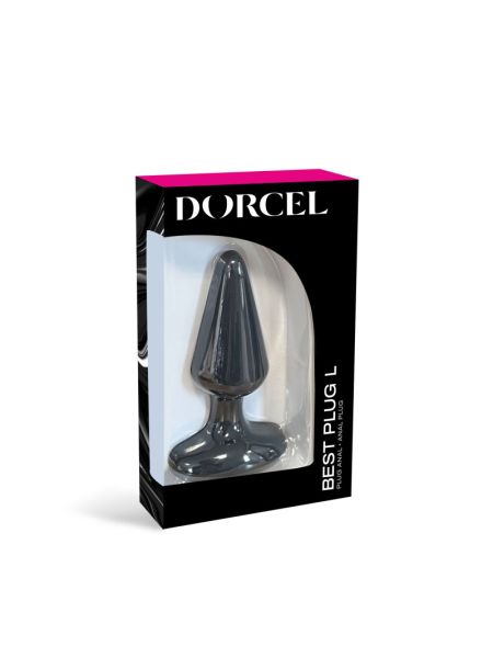 Анальна пробка Dorcel Best Plug L м'який soft-touch силікон, макс. діаметр 5,1 см