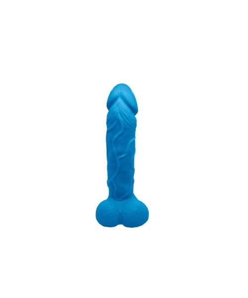 Мило у формі пеніса Чистий Кайф Blue size L, крафтове мило-член, натуральне